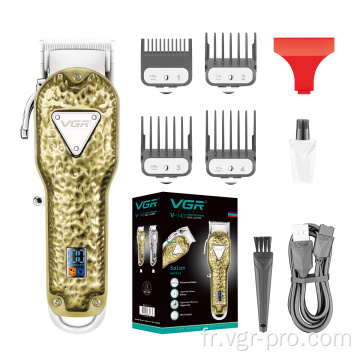 VGR V-143 Meilleur Clipper à cheveux rechargeable professionnel en métal